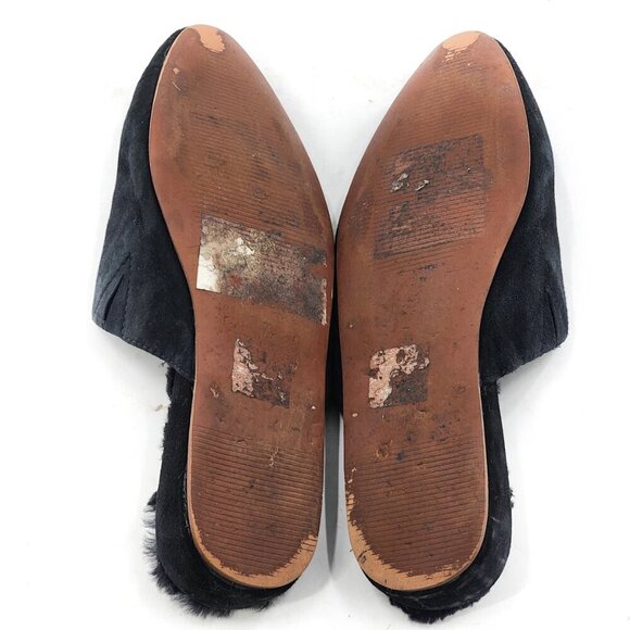 MADEWELL The Suede Kasey Mule Faux Shearling - Picture 6 of 6